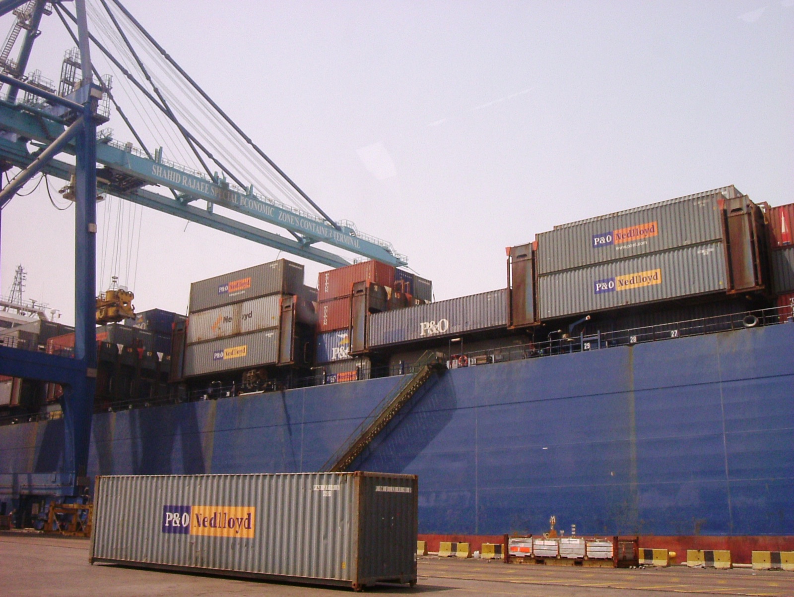 The port of Bandar Abbas on the Iranian coast.
